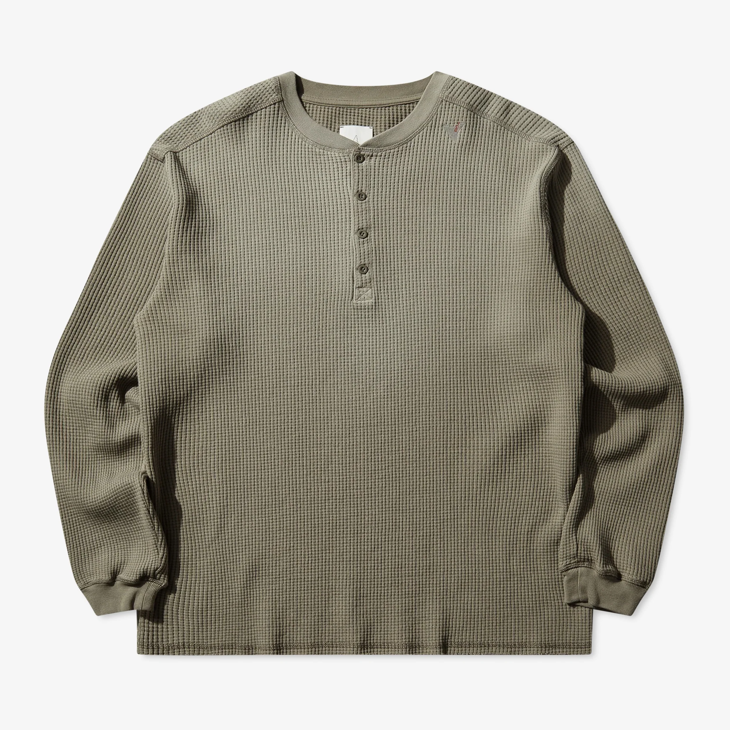 Bee Sun Faded Organic Waffle Serafino Long Sleeve