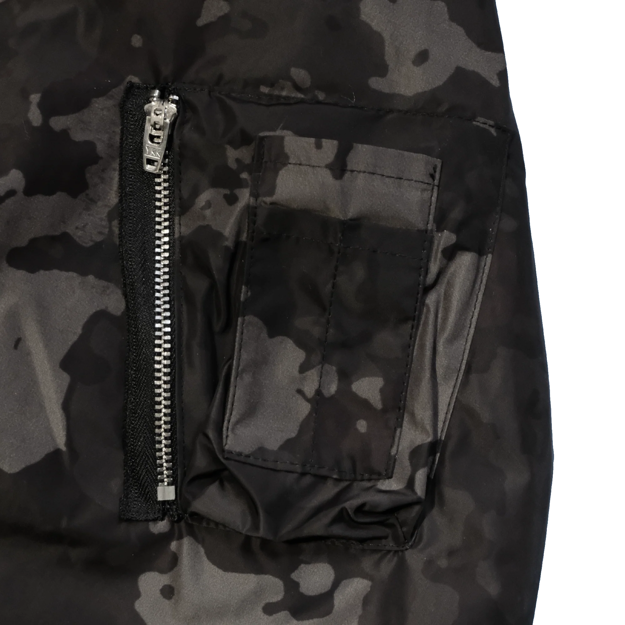 Camo Nylon Bomber Jacket - Image 3