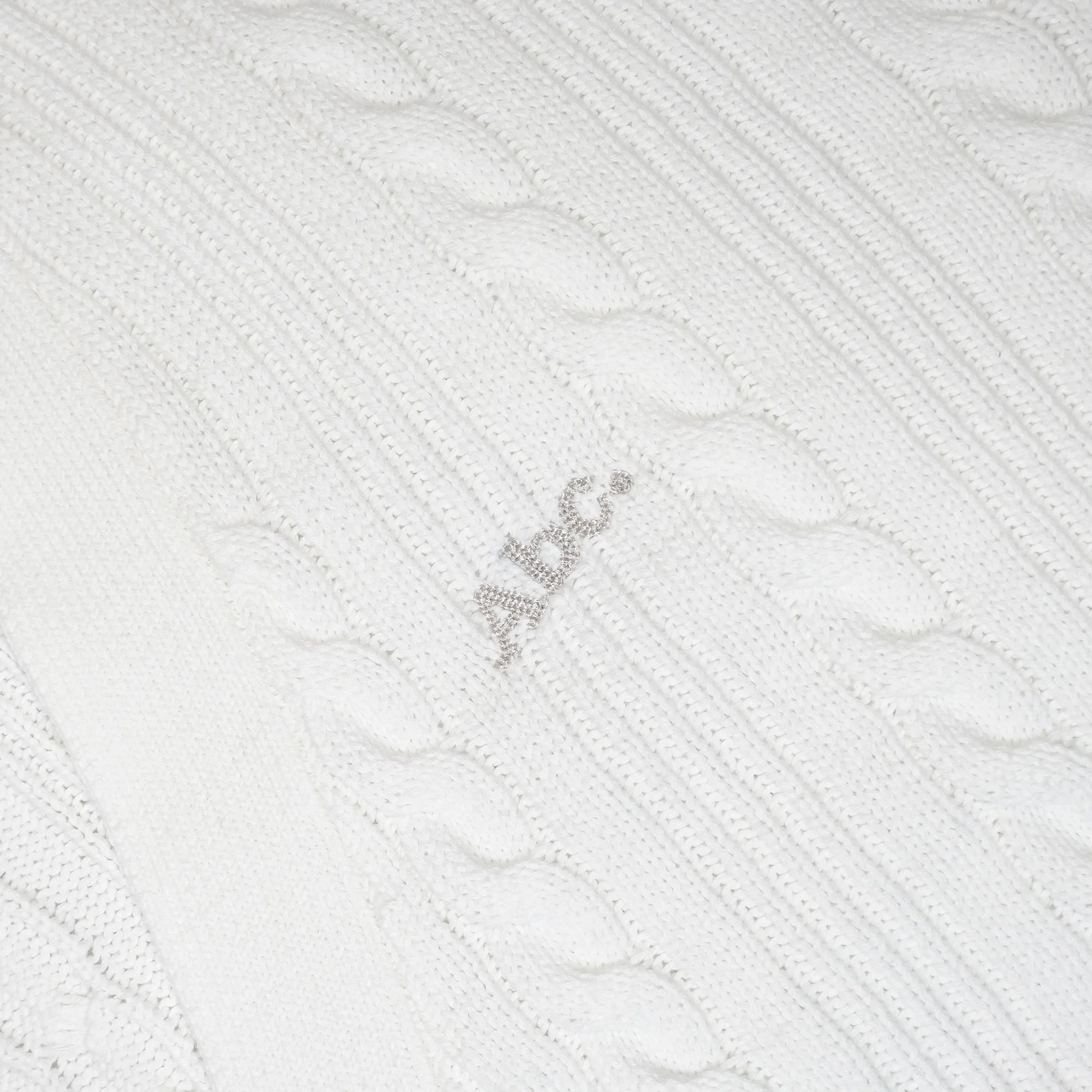 CHAINLINK KNITTED CARDIGAN WHITE - Image 3