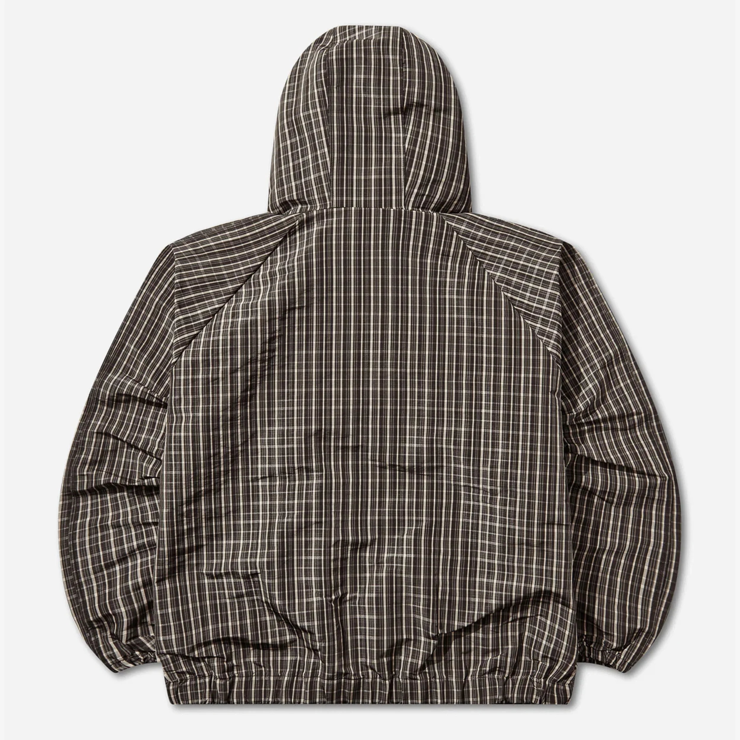 Check Smock Anorak Beige Dark Brown - Image 2