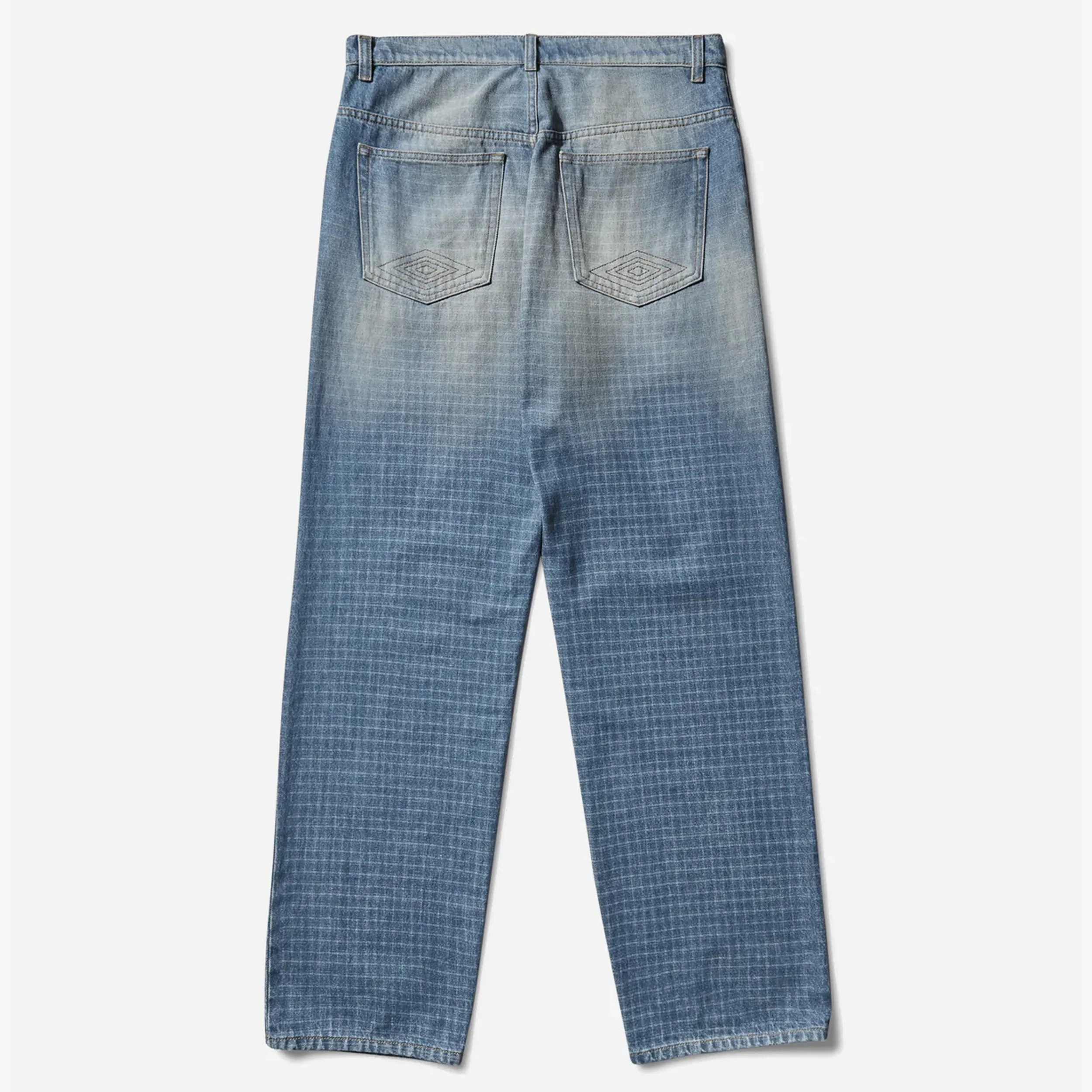 Checked Jeans Blue - Image 2