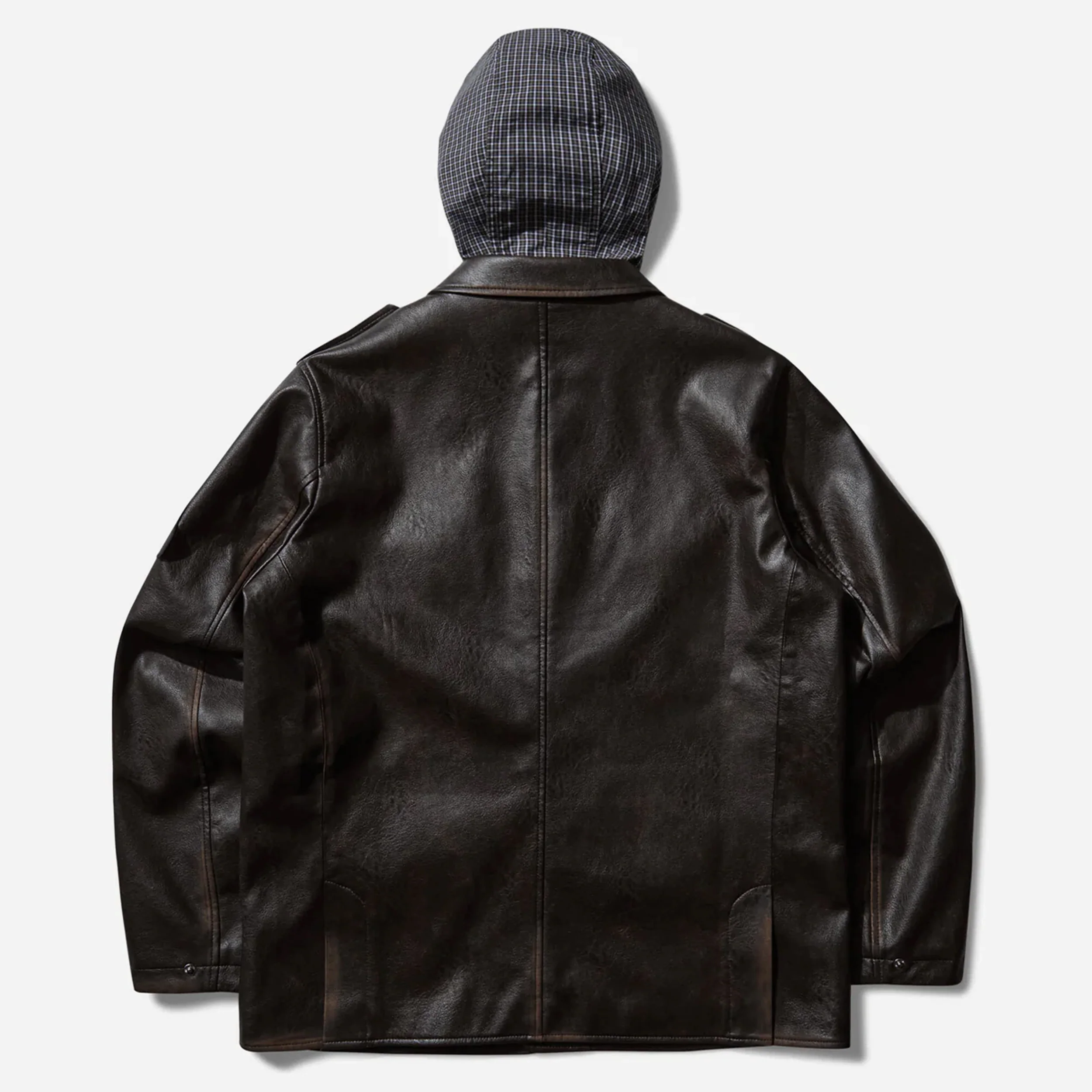 Eco Leather Jacket Brown - Image 2