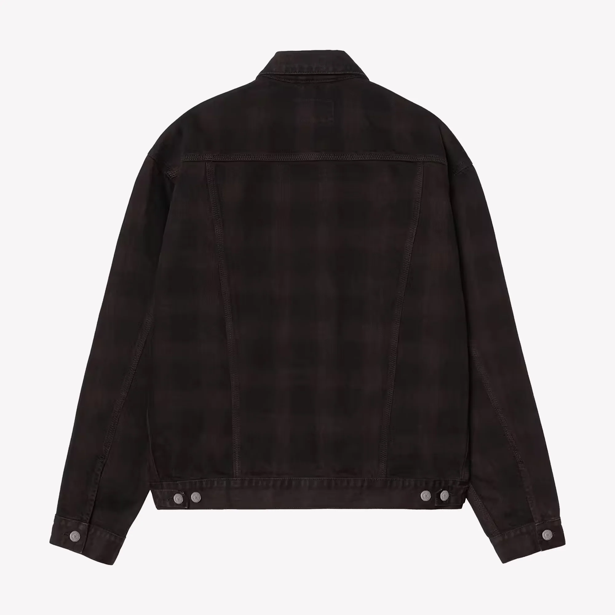 Everson Trucker Jacket Black / Palisander Garment dyed - Image 2