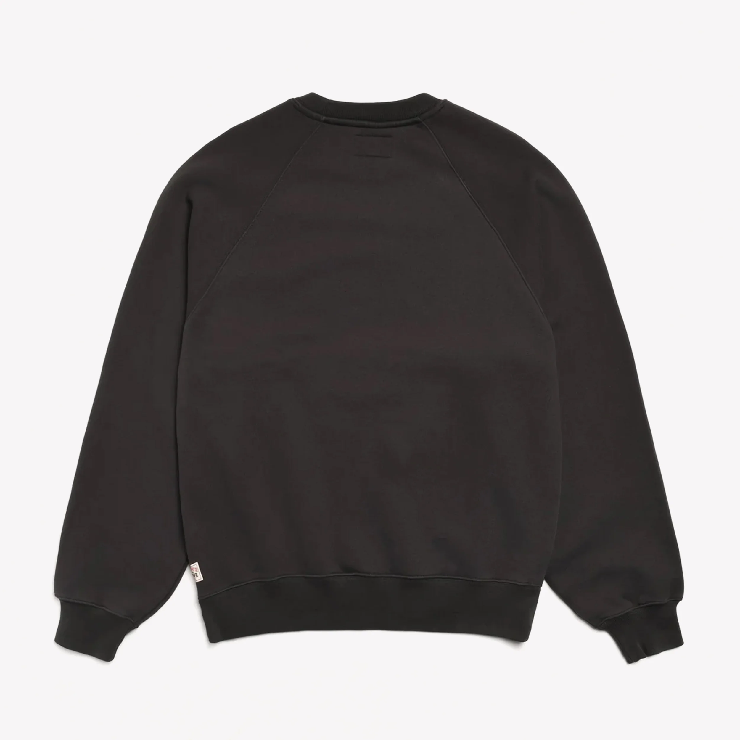 Fleece Raglan Crew Washed Black - Image 2