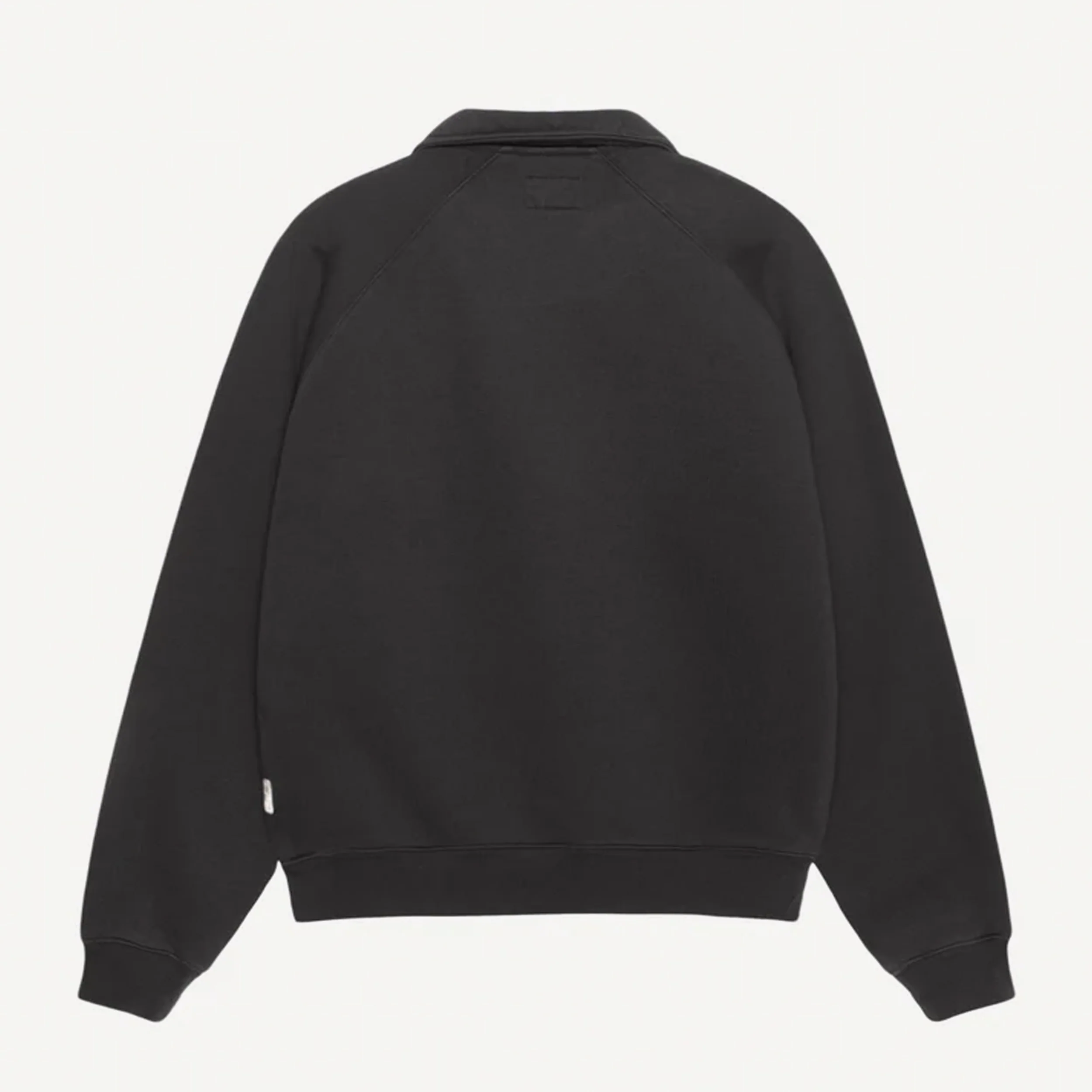 Fleece Raglan Zip Mock Washed Black - Image 2