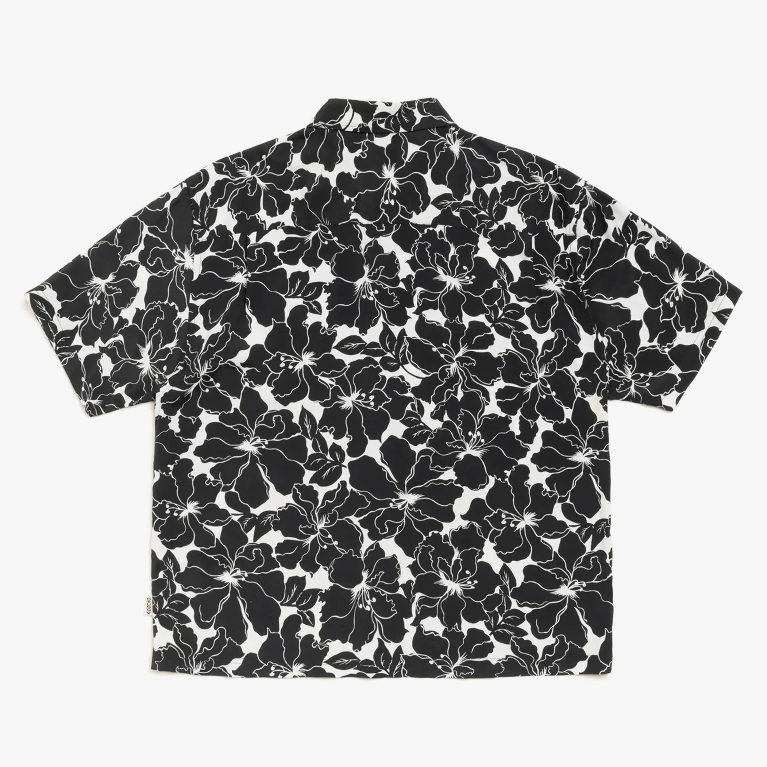 Floral Hawaiian Shirt Black - Image 2
