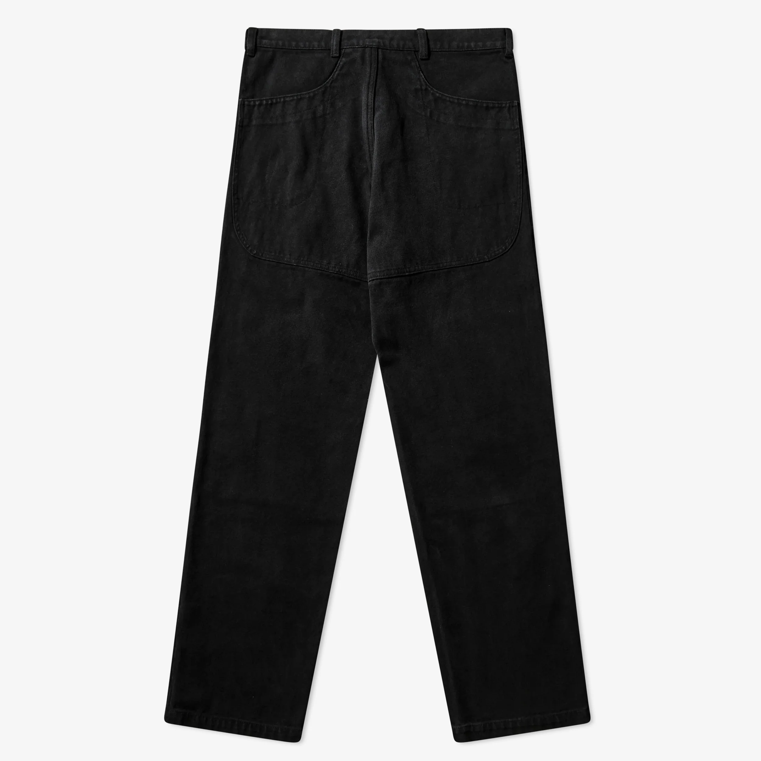Formes Double Knee Washed Canvas Pants Black - Image 2
