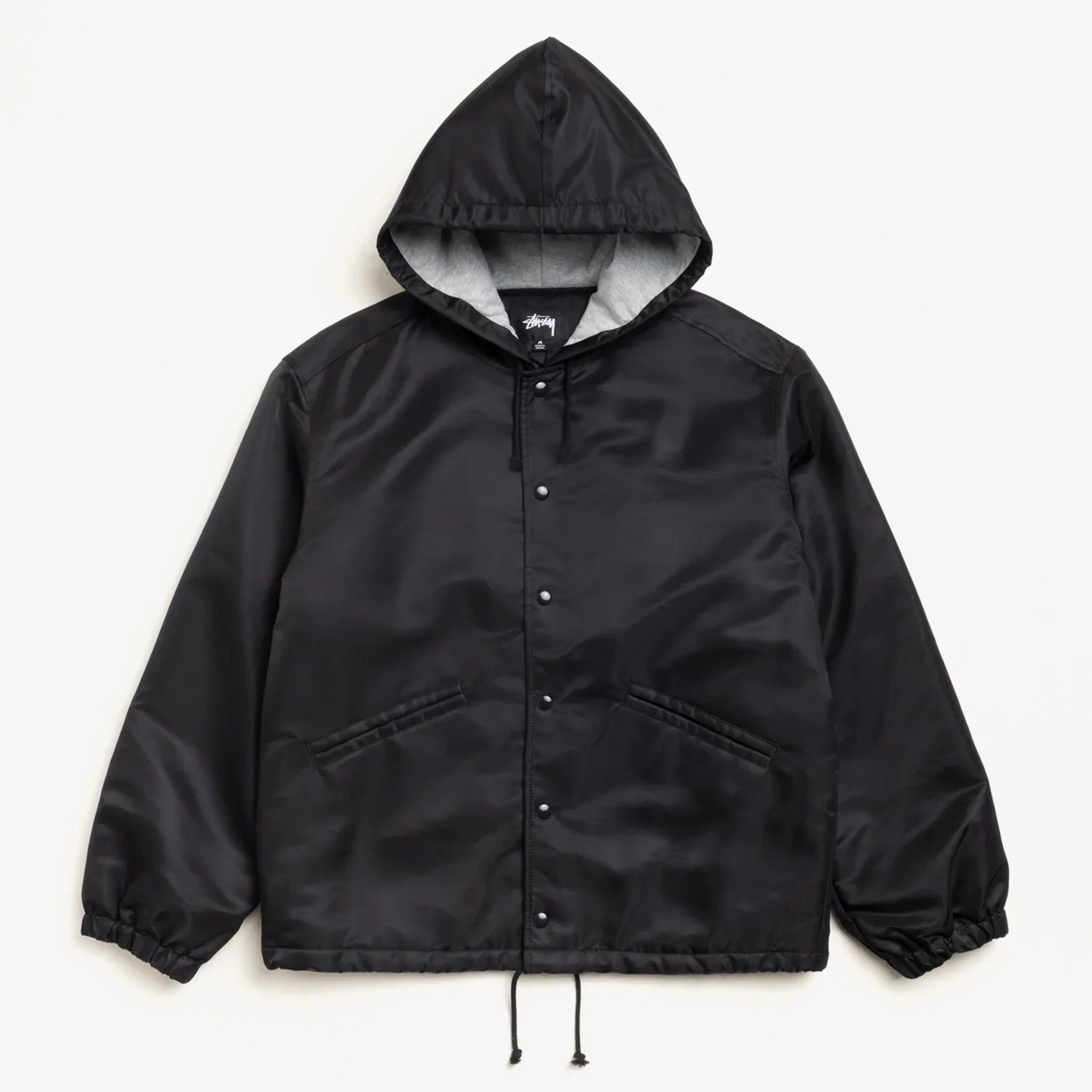 Hooded Coaches Jacket Black