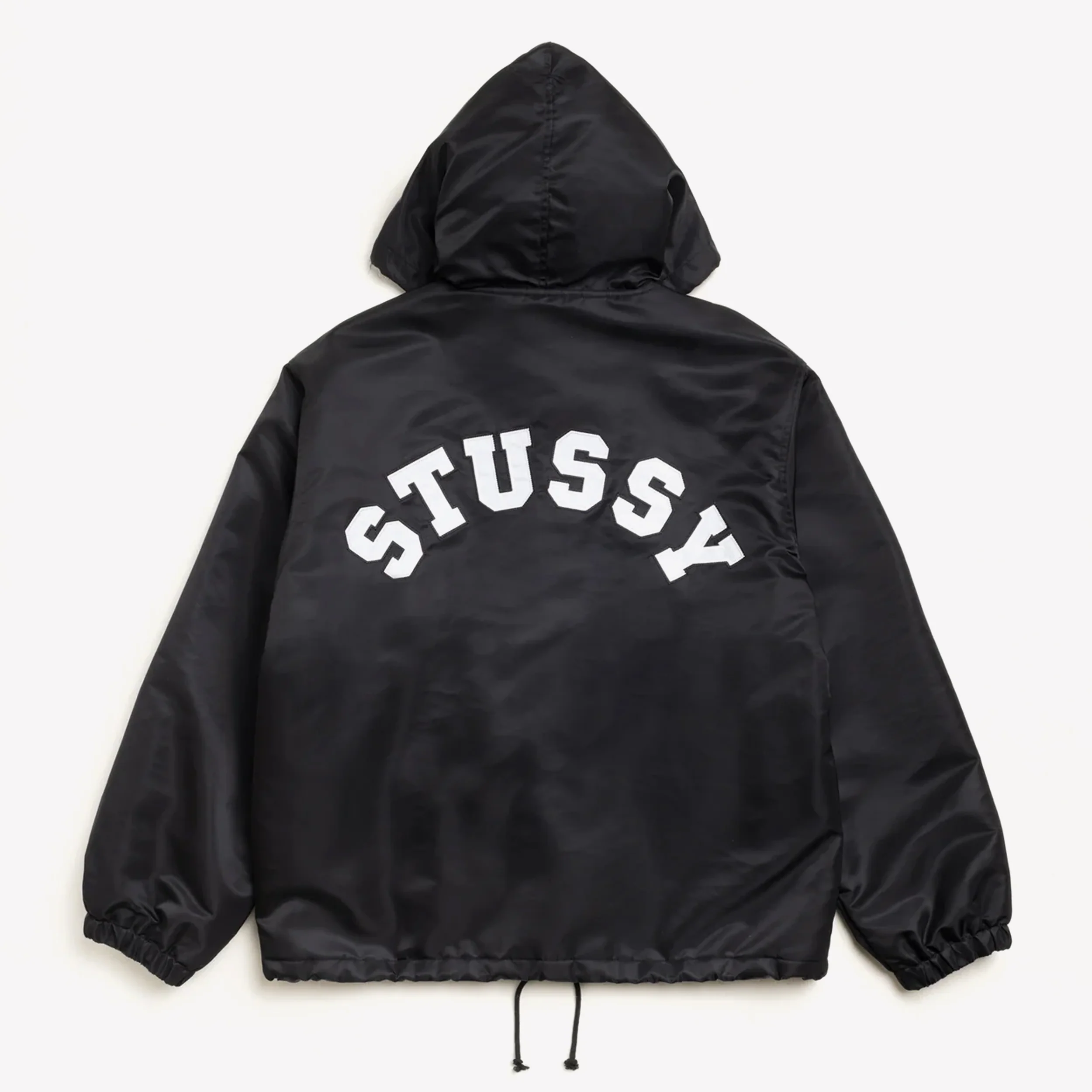 Hooded Coaches Jacket Black - Image 2