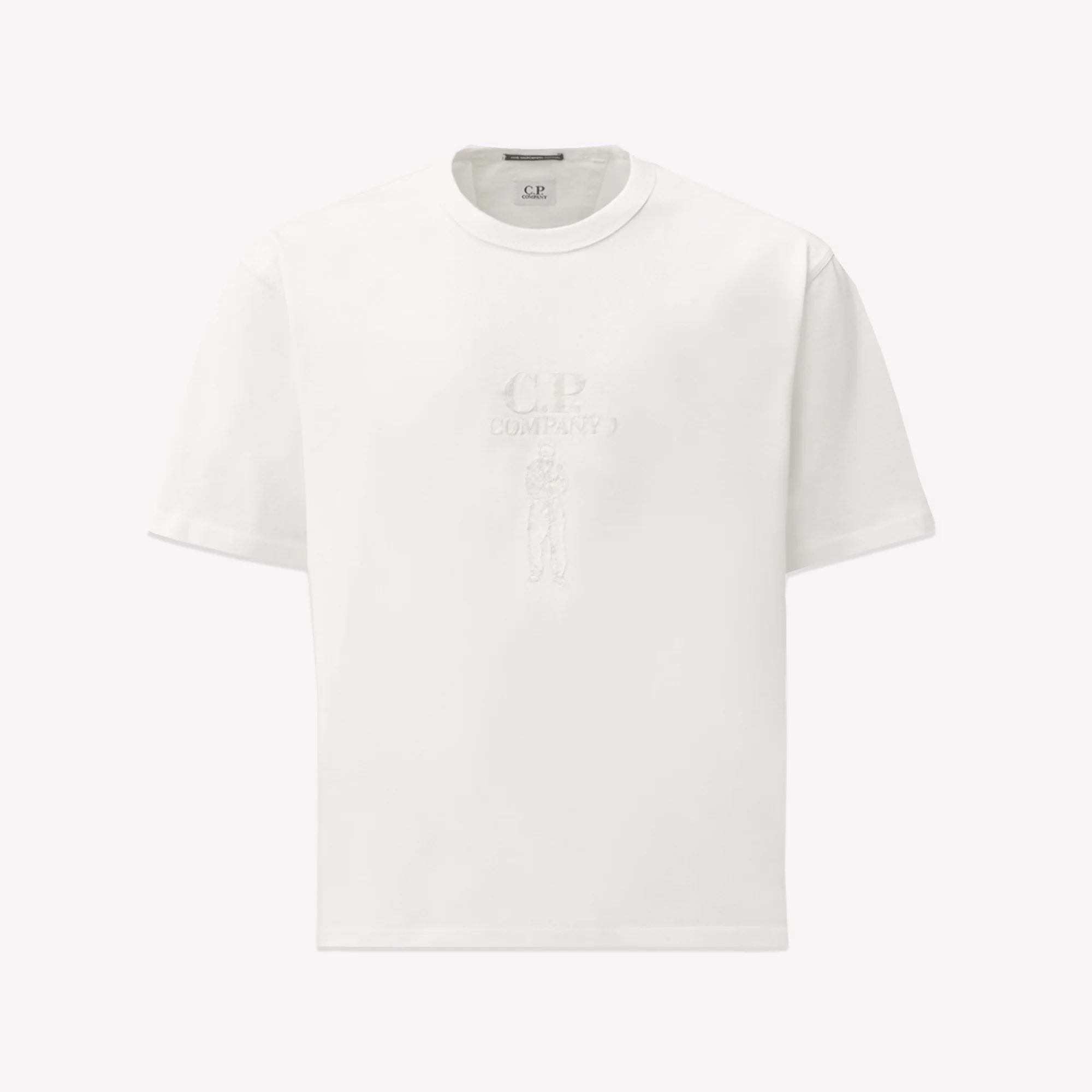 Mercerized jersey 30/2 twisted shortsleeve Sailor Logo T-shirt White