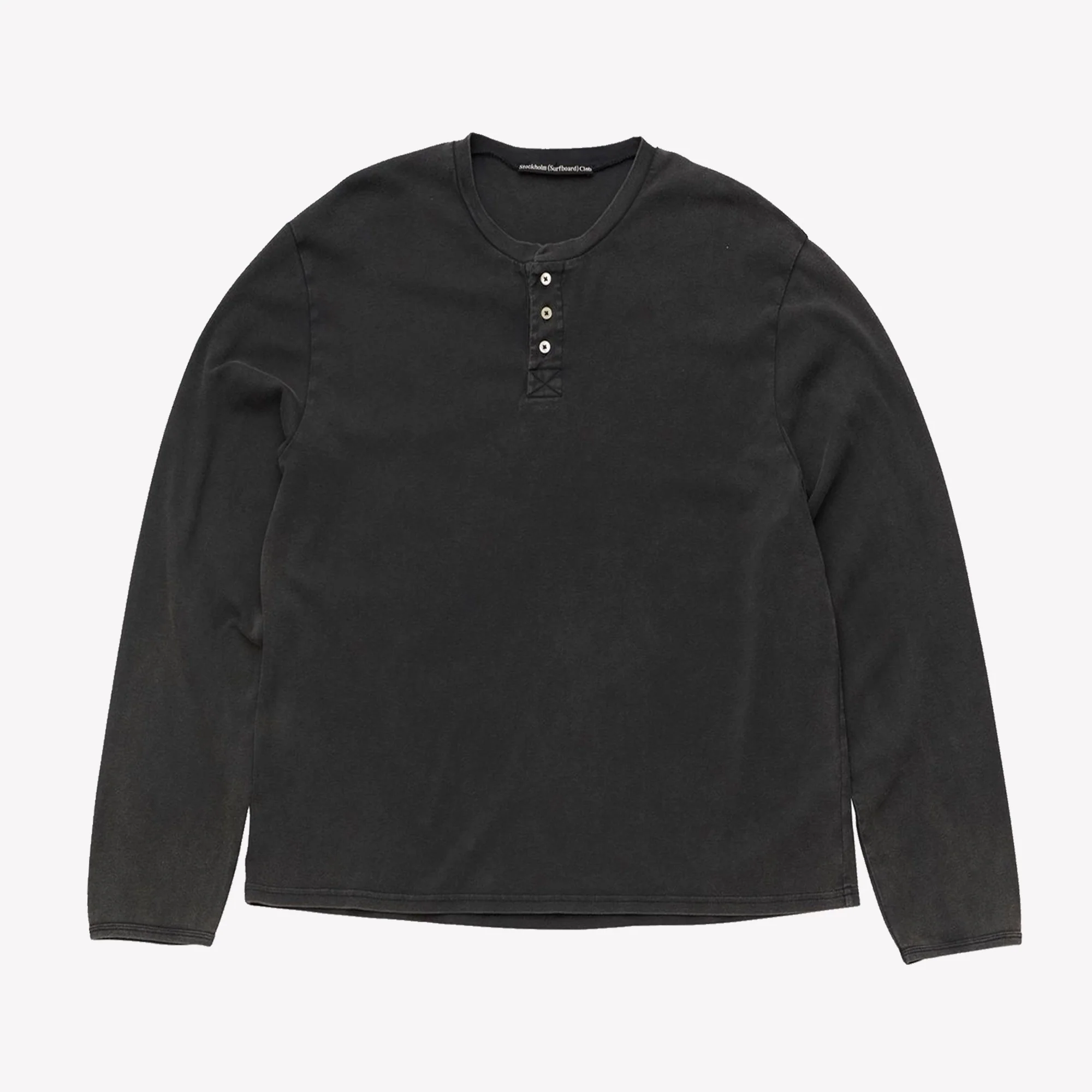 Eye Henley T-shirt Black