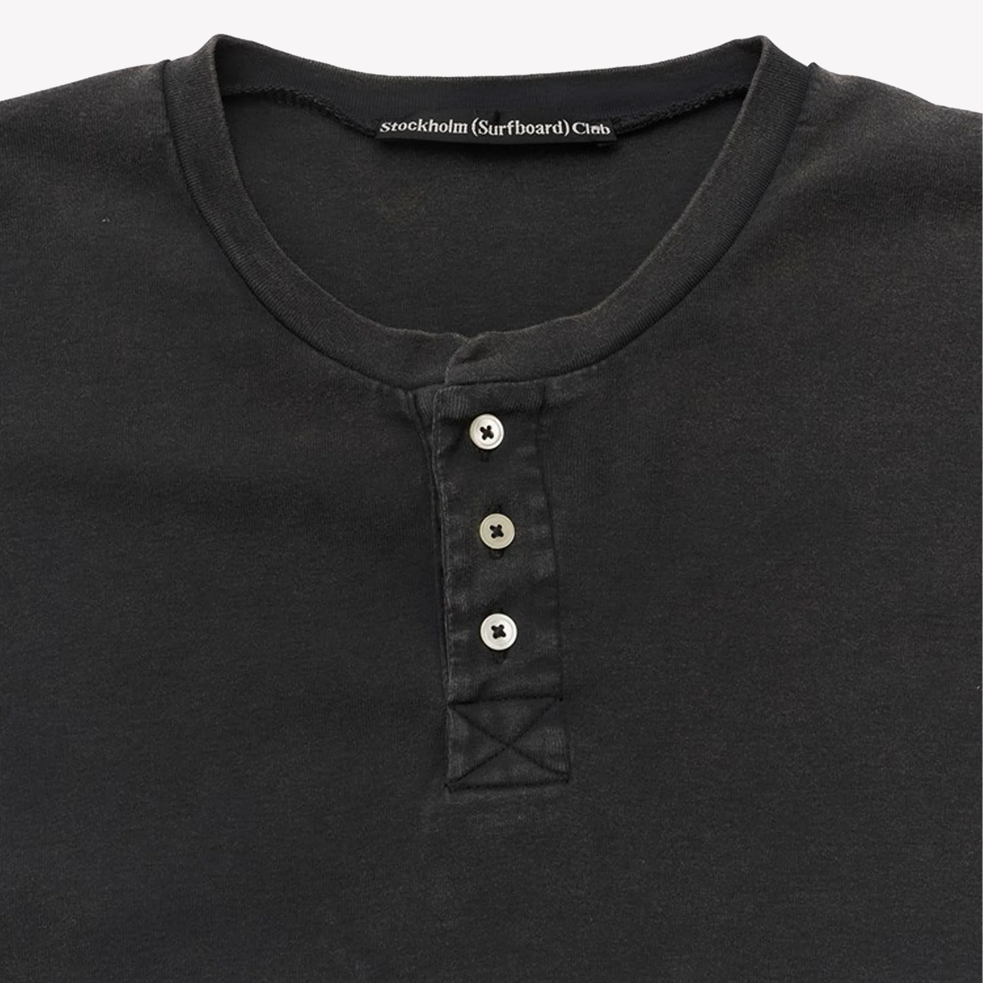Eye Henley T-shirt Black - Image 3