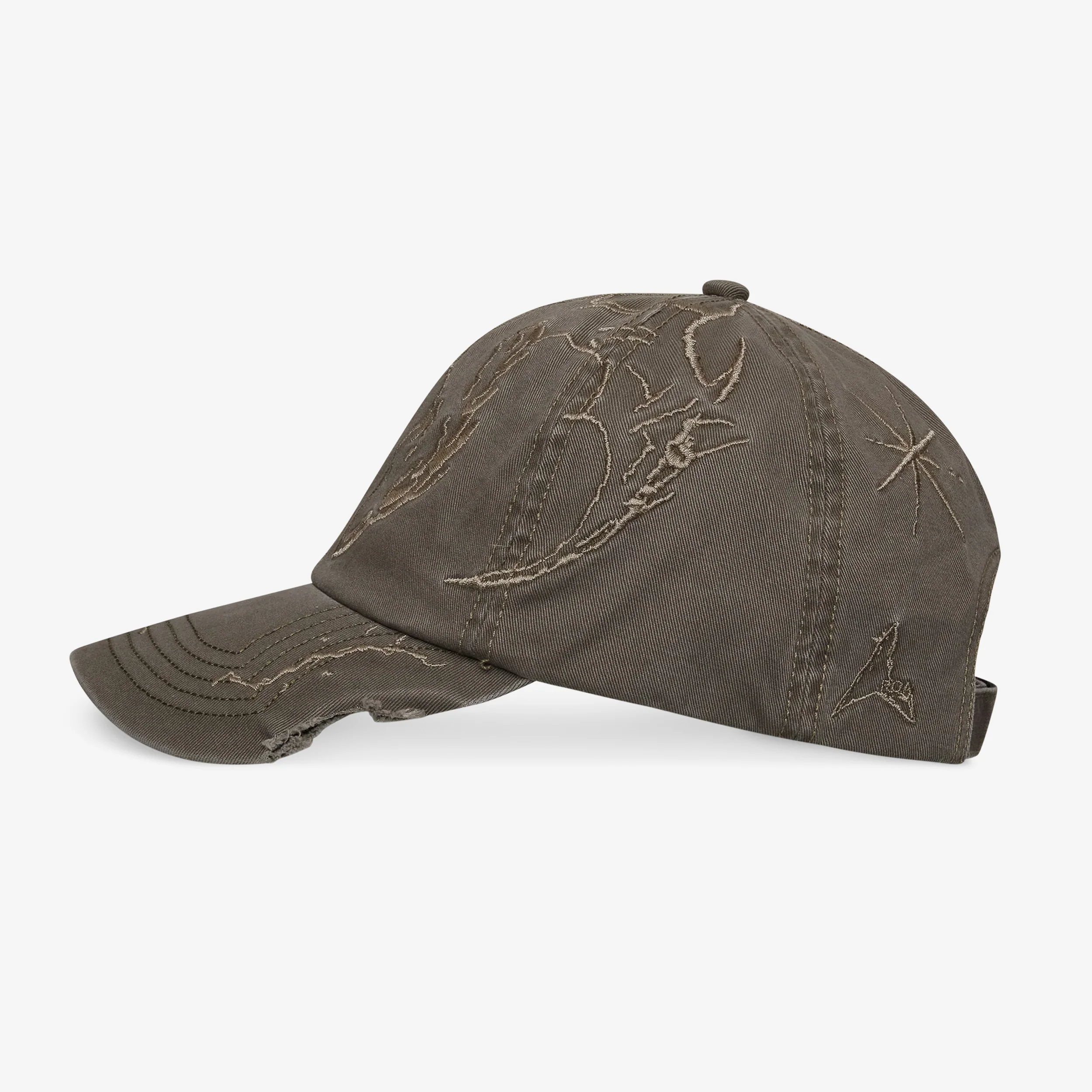 Ryli Embroidered 6 Panel Cap Sage Green - Image 2