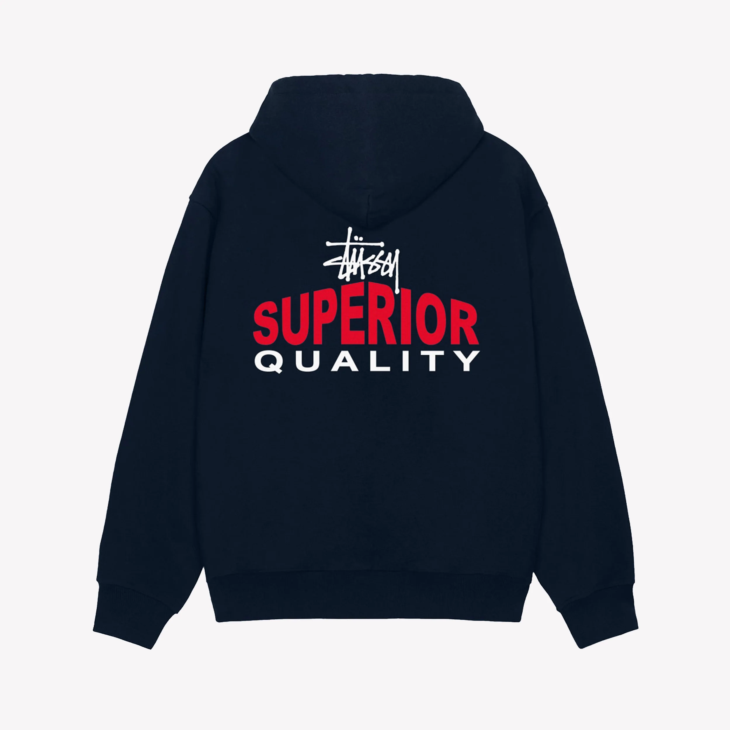 Superior Quality Zip Hood Navy - Image 2