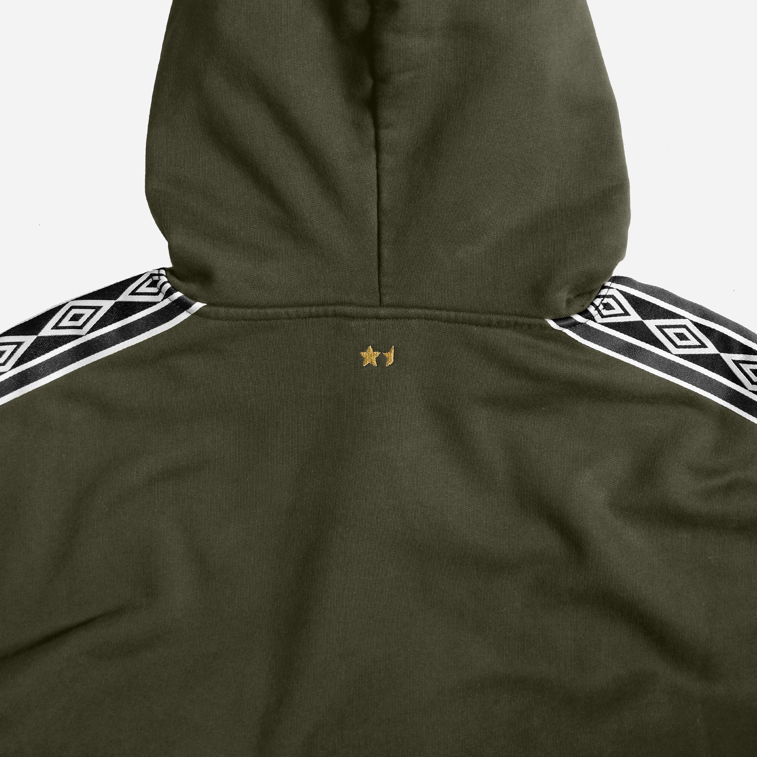 VIER X Umbro Masked Hoodie Green - Image 3