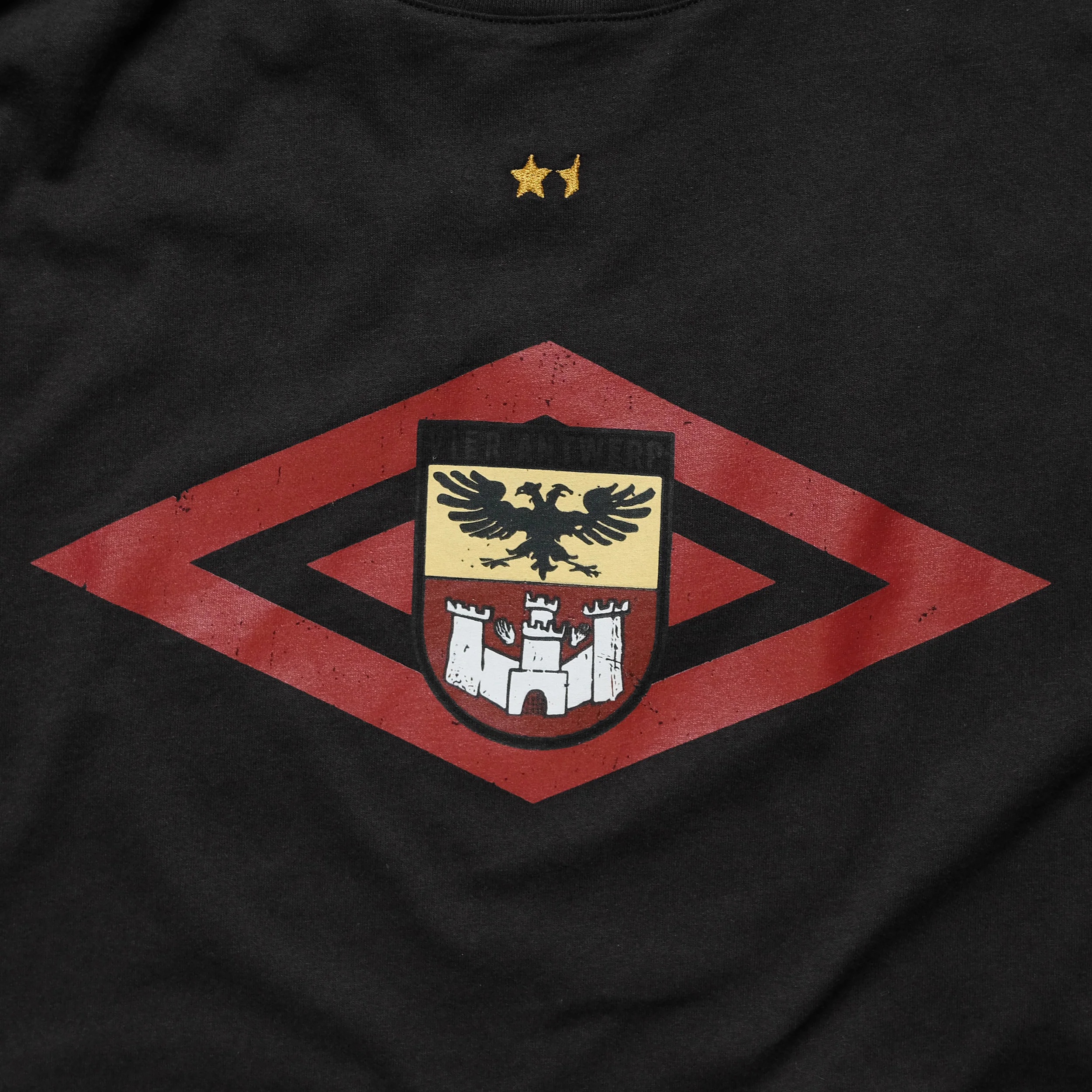 VIER X Umbro OG Tape T Shirt Washed Black - Image 3