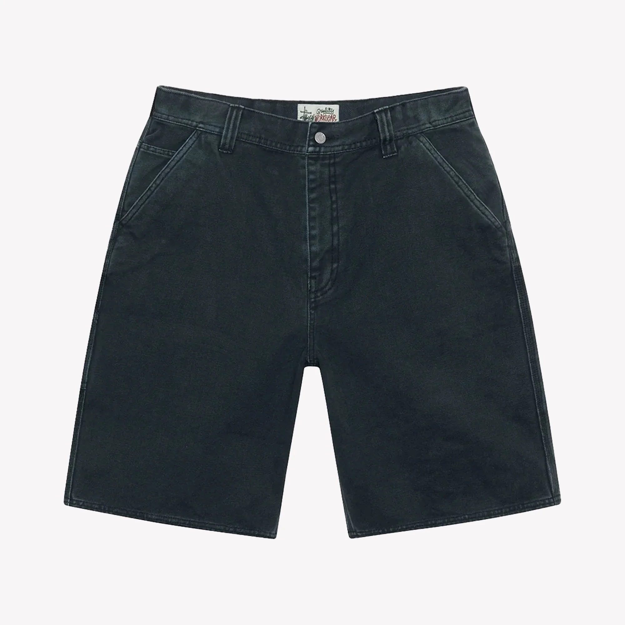 Work Short Washed Canvas Black
