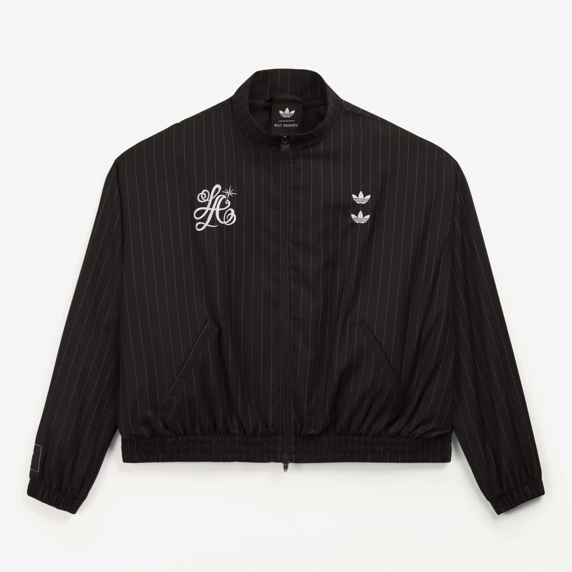 x Willy Chavarria Pinstripe Jacket Black